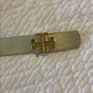 Tory Burch metallic belt